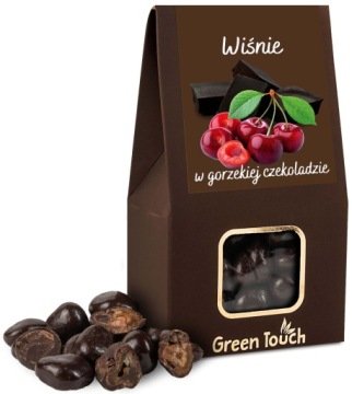 Wiśnie w gorzkiej czekoladzie 100g Green Touch