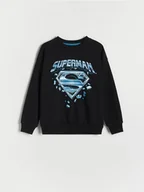 Bluzy dla chłopców - Reserved - Bluza Superman - czarny - miniaturka - grafika 1