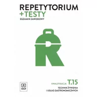 Podręczniki do technikum - WSiP Repetytorium + testy Egzamin zawodowy Kwalifikacja T.15 Technik żywienia i usług gastronomicznych - Joanna Duda, Sebastian Krzywda, Renata Szajna - miniaturka - grafika 1