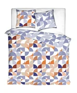 Pościel - Pościel Danio Blue Rust&Blue reverse 160x200 + 2x70x80cm niebieski/pomarańczowy - miniaturka - grafika 1