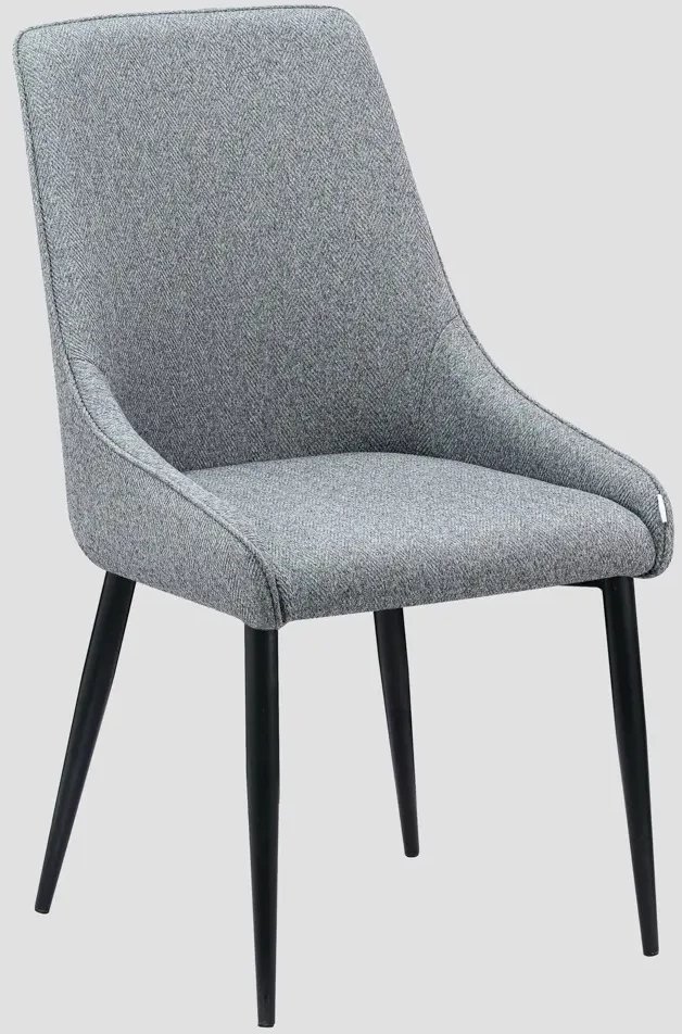 Krzesło tapicerowane SABOR ciemnoszare HOMLA