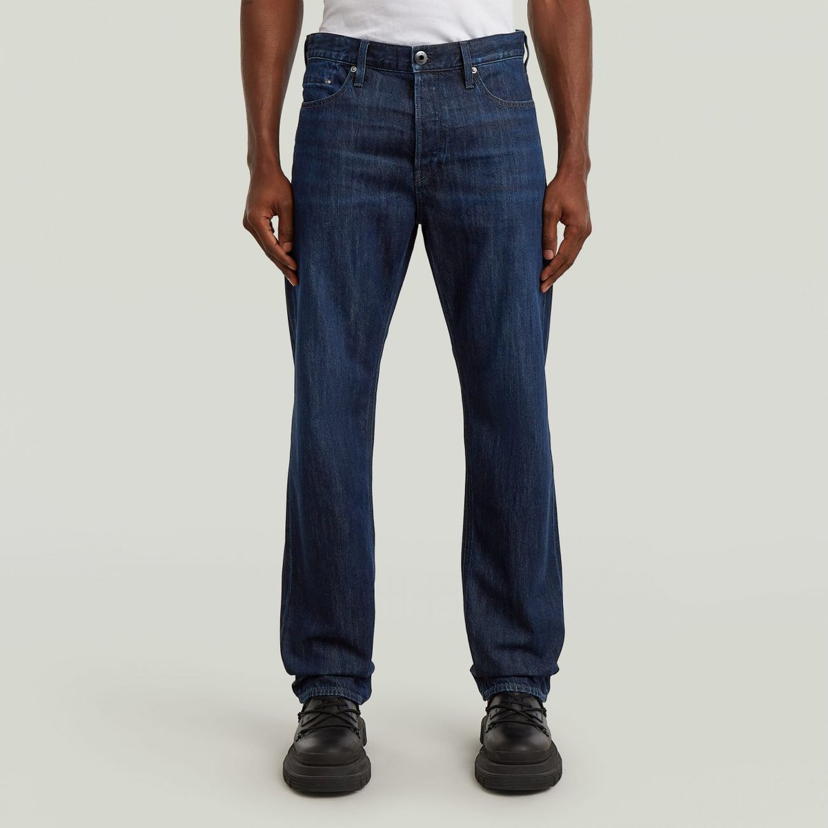 jeansy męskie g-star d23691-d536 dakota regular straight g845 worn in midnight