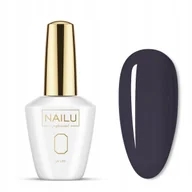 Lakiery hybrydowe - Lakier hybrydowy Nailu #728 Dark Grey Plum 8ml - miniaturka - grafika 1