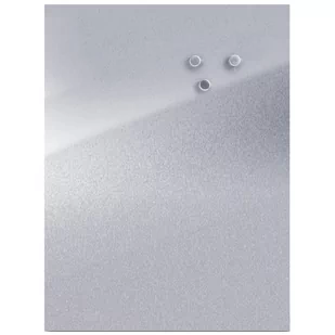 Tablica magnetyczna na notatki INOX + 3 magnesy 60x80 cm ZELLER B001QPM2UY - Tablice i flipcharty - miniaturka - grafika 1