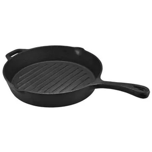 Patelnia żeliwna grillowa grill 26,5 cm indukcja 110571 - Patelnie - miniaturka - grafika 1