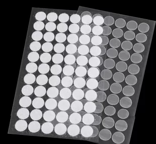 Rzep taśma rzepy samoprzylepne 15mm 66 par(132 kółeczek) kolor biały Mocne kółka - Prace ręczne dla dzieci - miniaturka - grafika 1