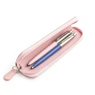 Zestawy piśmiennicze - Zestaw prezentowy długopis Parker Jotter Originals Różowy i Niebieski z różowym etui - miniaturka - grafika 1