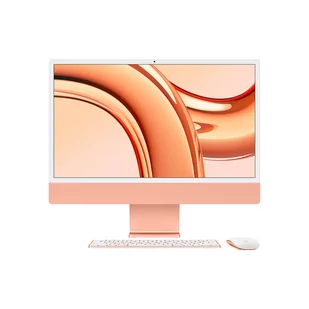 Apple iMac 24" 4,5K Retina M3 8-core CPU + 10-core GPU / 16GB / 2TB SSD / Gigabit Ethernet / Pomarańczowy (Orange) - Zestawy komputerowe - miniaturka - grafika 1