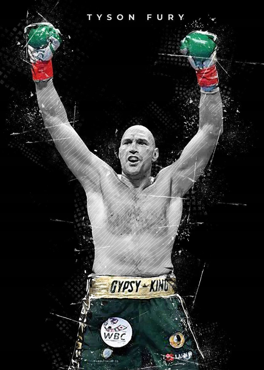 PODKŁADKA POD MYSZ Nadruk 22x18 cm Tyson Fury Gypsy King Box Boxer Prezent