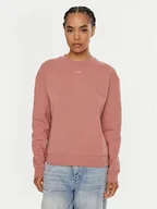 Bluzy damskie - Calvin Klein Bluza Nano Logo K20K208329 Różowy Regular Fit - miniaturka - grafika 1