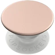 Uchwyty samochodowe do telefonów - PopSockets PopGrip  wysuwany cokół i uchwyt do smartfonów i tabletów z wymiennym topem  różowe złoto aluminium - miniaturka - grafika 1