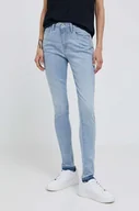 Spodnie damskie - Pepe Jeans jeansy damskie kolor niebieski - miniaturka - grafika 1