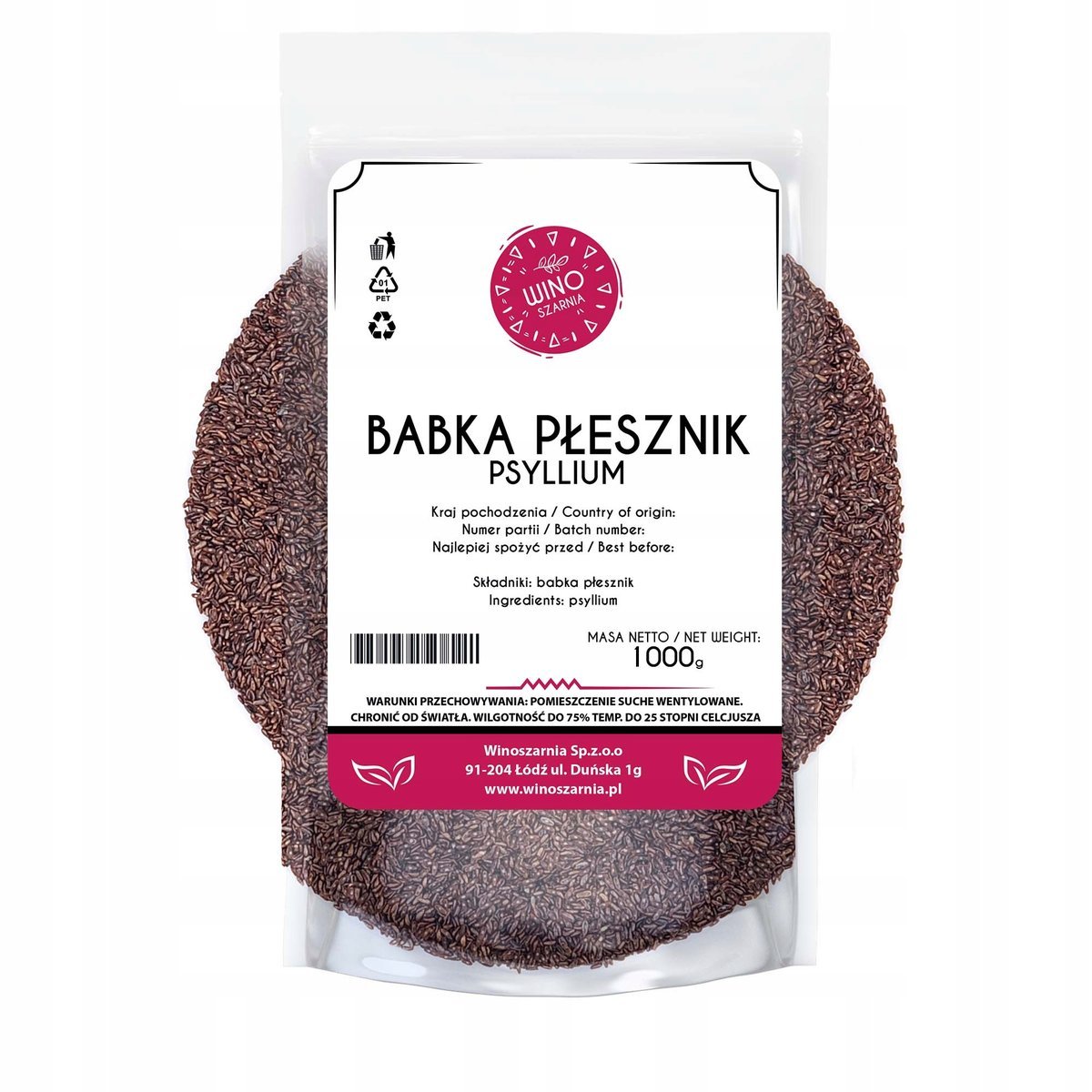 Babka Płesznik ziarno - 1kg błonnik witalny