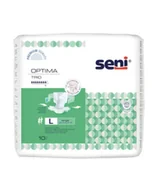 Pieluchy dla dorosłych - Seni Optima Trio Pieluchomajtki z regulowanym pasem biodrowym L, 10 sztuk - miniaturka - grafika 1