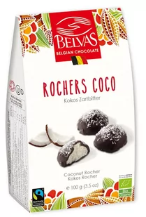 Fair Trade BELGIJSKIE CZEKOLADKI Z NADZIENIEM KOKOSOWYM BEZGLUTENOWE BIO 100 g - BELVAS - Czekolada - miniaturka - grafika 1