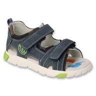 Buty dla dziewczynek - Befado obuwie dziecięce 170X102 niebieskie - miniaturka - grafika 1