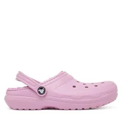 Buty dla chłopców - Klapki Crocs Classic Lined Clog 207010 Niebieski - miniaturka - grafika 1