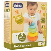 Zabawki interaktywne dla dzieci - Chicco ZABAWKI 136513 PIRAMIDKA KAMIENIE TOY STONE BALANCE - miniaturka - grafika 1