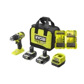 Wiertarko-wkrętarki akumulatorowe - RYOBI Wiertarko-wkrętarka udarowa RPD18C-2C42SA32  - miniaturka - grafika 1