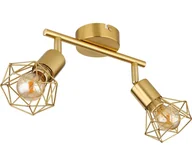 Lampy sufitowe - Globo 54802GB-2 - Oświetlenie punktowe XARA I 2xE14/40W/230V zl. - miniaturka - grafika 1