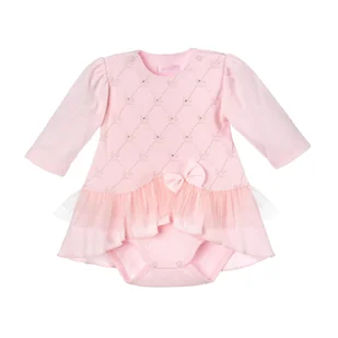 Body niemowlęce Emily różowe 56 - Body dla niemowląt - miniaturka - grafika 1