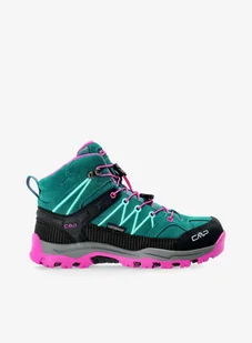 Buty dla dziewczynek CMP Kids Rigel Mid WP - lake/pink fluo - Buty dla dziewczynek - miniaturka - grafika 1