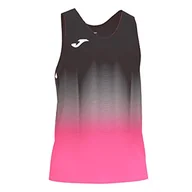 Koszulki sportowe męskie - Joma Męska koszulka do biegania Elite VII bez rękawów, czarna/różowa, rozmiar 2XL - miniaturka - grafika 1