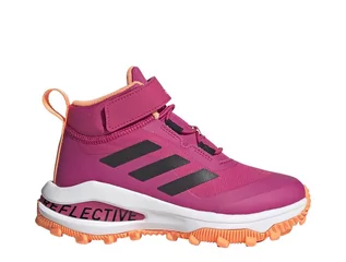 Buty dla dziewczynek - Buty dziecięce adidas FortaRun Atr El K Różowe - grafika 1