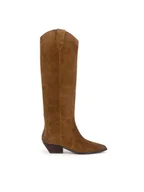 Kozaki damskie - Badura Kowbojki V365-206 Brązowy - miniaturka - grafika 1