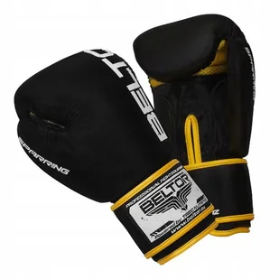 Beltor Rękawice bokserskie SPARRING czarny 16 oz BEL/508#CZA - Rękawice bokserskie - miniaturka - grafika 1