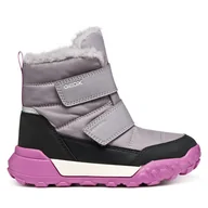 Buty dla dziewczynek - Śniegowce Geox J Trekkyup B Ab J46M7B 08V50 C1324 M Szary - miniaturka - grafika 1