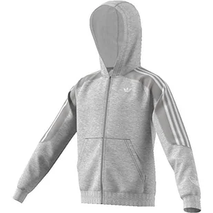 adidas Outline bluza chłopięca szary szary/biały (Medium Grey Heather/White) 7-8 Lata - Bluzy dla chłopców - miniaturka - grafika 1