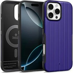 Spigen Etui Caseology Dual Grip Mag do MagSafe do iPhone 16 Pro, fioletowe - Etui i futerały do telefonów - miniaturka - grafika 1