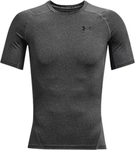 Under Armour Under Armour Heatgear Armour Short Sleeve 1361518-090 szare S - Koszulki męskie - miniaturka - grafika 1