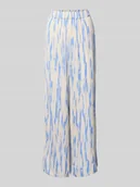 Spodnie damskie - Spodnie z wysokim stanem i elastycznym pasem model ‘BAELA’ - miniaturka - grafika 1