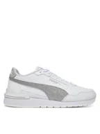 Buty dla dziewczynek - Puma Sneakersy St Runner V4 Sl Glitter Jr 401586 01 Biały - miniaturka - grafika 1