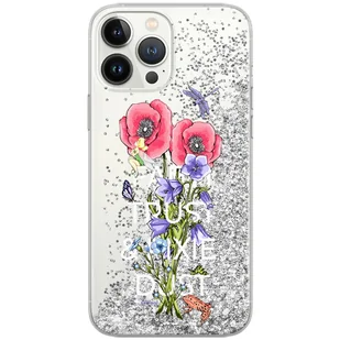 Etui płynny brokat do Apple IPHONE 11 PRO Disney: Dzwoneczek 003 oryginalne i oficjalnie licencjonowane, Srebrny - Etui i futerały do telefonów - miniaturka - grafika 1