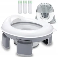 Nocniki - NOCNIK TURYSTYCZNY DLA DZIECI PRZENOŚNY NAKŁADKA NA TOALETĘ 2w1 NC-01 - miniaturka - grafika 1