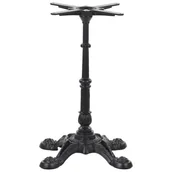Inne meble biurowe - Podstawa stolika żeliwna SH-5024-4/B, (stelaż stolika), kolor czarny - miniaturka - grafika 1