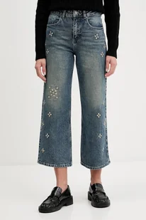Desigual jeansy 0 damskie high waist 25WWDD11 - Spodnie damskie - miniaturka - grafika 1