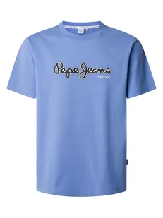 Pepe Jeans Koszulka "Dorian" w kolorze niebieskim - Koszulki męskie - miniaturka - grafika 1