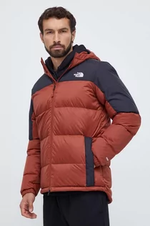 Kurtki męskie - The North Face kurtka puchowa męska kolor brązowy zimowa - grafika 1