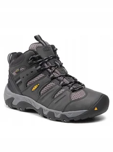 Keen Trekkingi Koven Mid Wp 1020210 Black/Steel Grey - Buty trekkingowe męskie - miniaturka - grafika 1