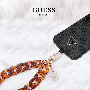Guess GUOUCBMC4MT Universal Big Hand Strap Acetate Acrylic 4G Charm - Etui i futerały do telefonów - miniaturka - grafika 2