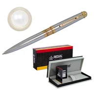 Długopisy - Długopis Regal RE56D z serii BRITISH MUSEUM, srebrny - miniaturka - grafika 1