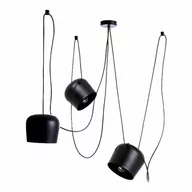 Lampy sufitowe - Wisząca lampa nad stół Spider ABR-SHIL-E27 Abruzzo regulowana czarna - miniaturka - grafika 1