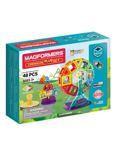 Magformers 48-częściowy zestaw magnetyczny "Carnival Plus'' - 3+ - Klocki - miniaturka - grafika 1