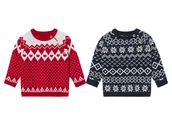 Bluzy i sweterki niemowlęce - lupilu® Sweter dziecięcy z dzianiny, wzór norweski - miniaturka - grafika 1