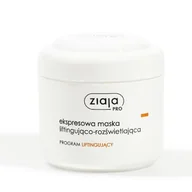 Maseczki do twarzy - Ziaja PRO Brązowa Ekspresowa maska liftingująco - rozświetlająca 200ml - miniaturka - grafika 1