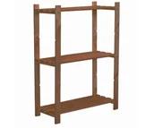 Regały - Sosnowy Regał Stojak Półki 3-półkowy RA – Brązowy Drewno Sosnowe Olejowane / Wamar-Sosenka - miniaturka - grafika 1